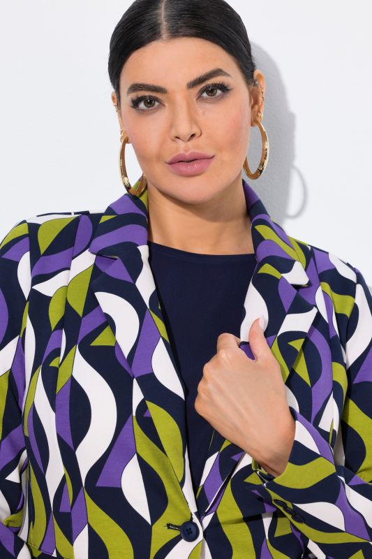 Geometric Print Punto di Roma Blazer