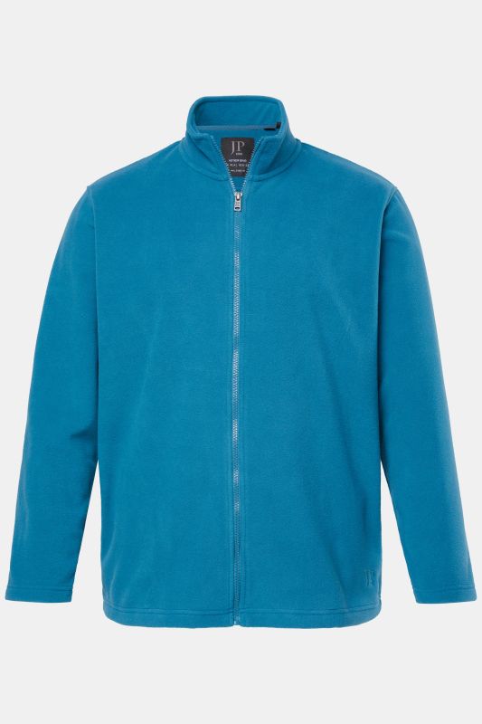 Fleece jacket, outdoor, stand-up collar, zip pockets, up to 8 XL