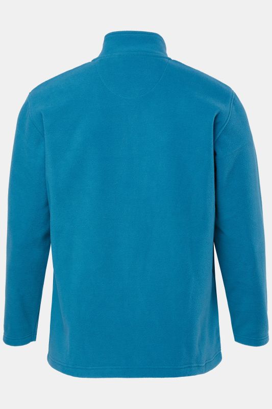 Fleece jacket, outdoor, stand-up collar, zip pockets, up to 8 XL