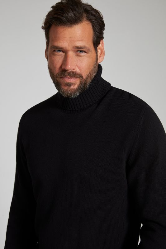 Roll neck sweater, knitwear