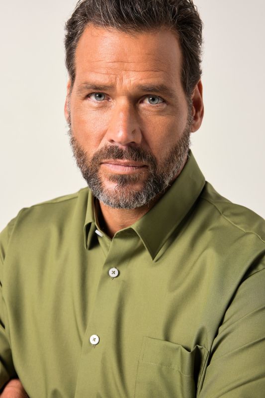 Shirt, business, non-iron, Kent collar, long sleeve, comfort fit, up to 8XL