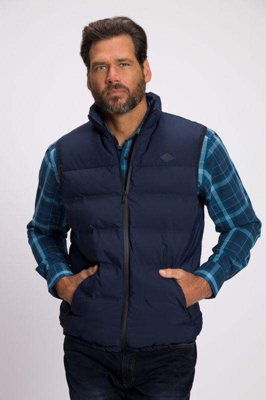 JP1880 quilted gilet, outdoor, stand-up collar, zip, up to 8 XL