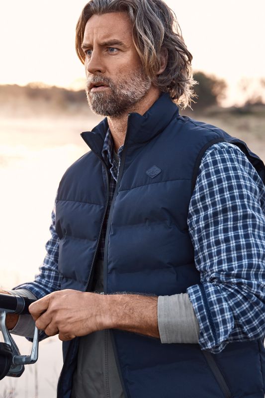 JP1880 quilted gilet, outdoor, stand-up collar, zip, up to 8 XL