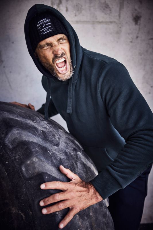 JAY-PI hoodie, loungewear, hood, kangaroo pocket, up to 8 XL