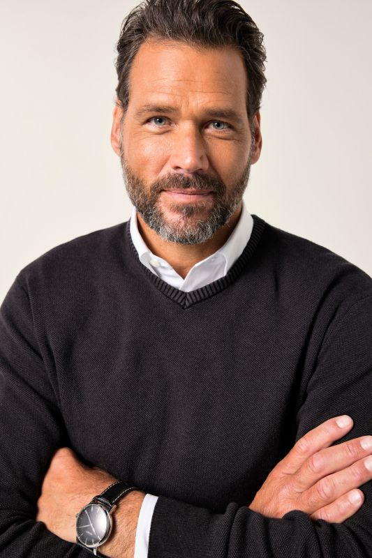 Sweater, cashmere touch fine knit