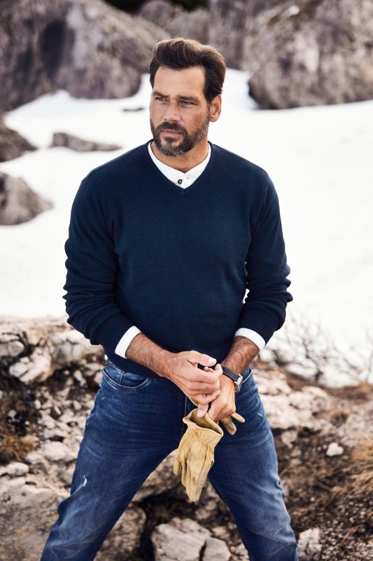 Sweater, cashmere touch fine knit