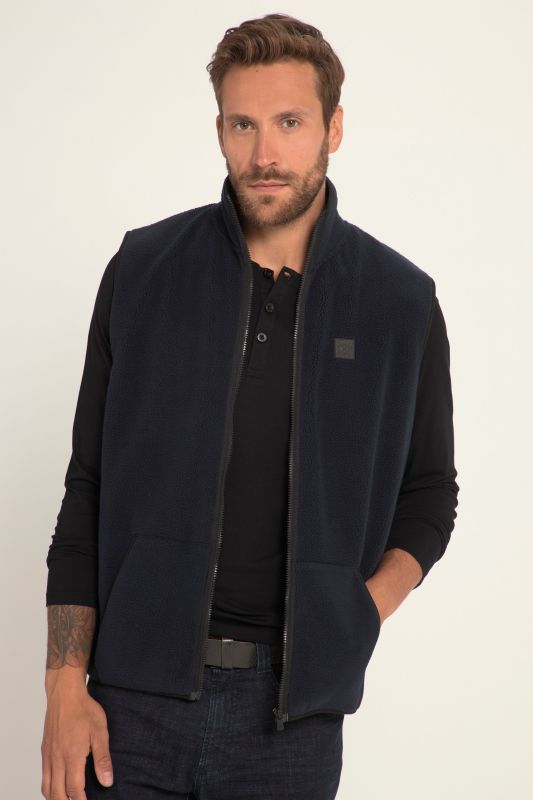 Fleece gilet stomach fit