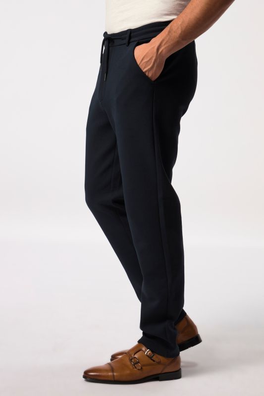 Jersey trousers, slip on style, chino, FLEXNAMIC®, business, mix-and-match NEW YORK, up to 8 XL