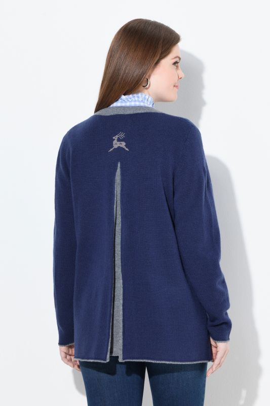 Traditional Button Front Long Sleeve Cardigan