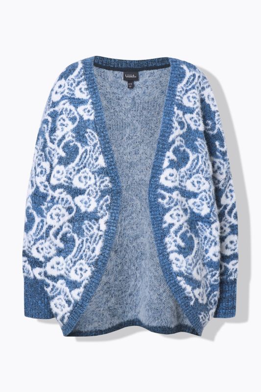 Egg-Shaped Floral Cardigan