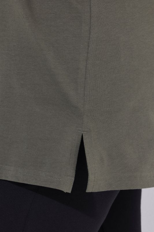 Classic A-Line 3/4 Sleeve Round Neck Knit Tunic