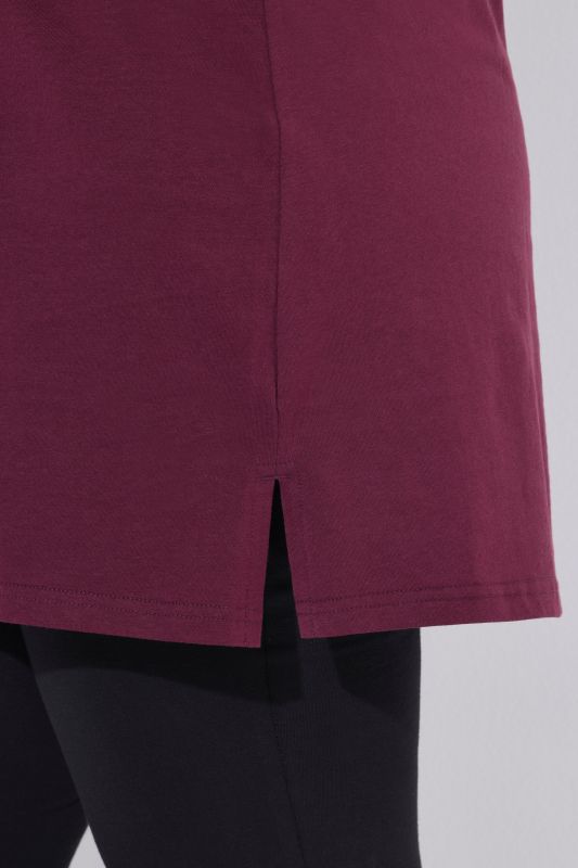 Classic A-Line 3/4 Sleeve Round Neck Knit Tunic