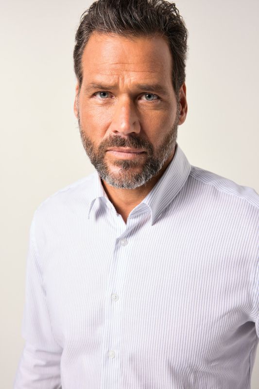 Striped business shirt