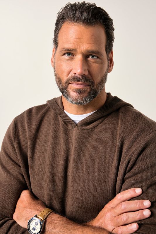 Knitted hoodie