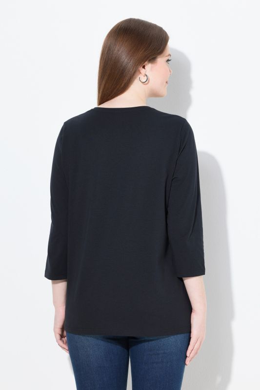 Sewing Machine 3/4 Sleeve Graphic Tee