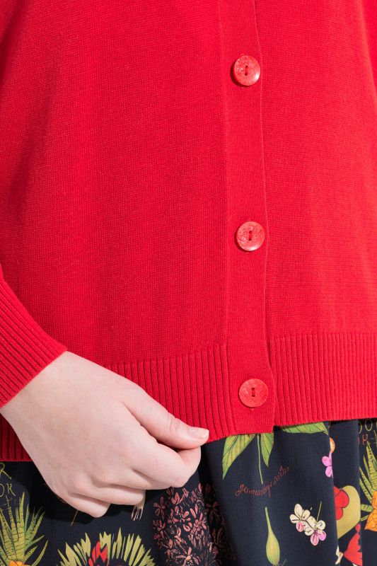 Satin Flower Long Sleeve Cardigan