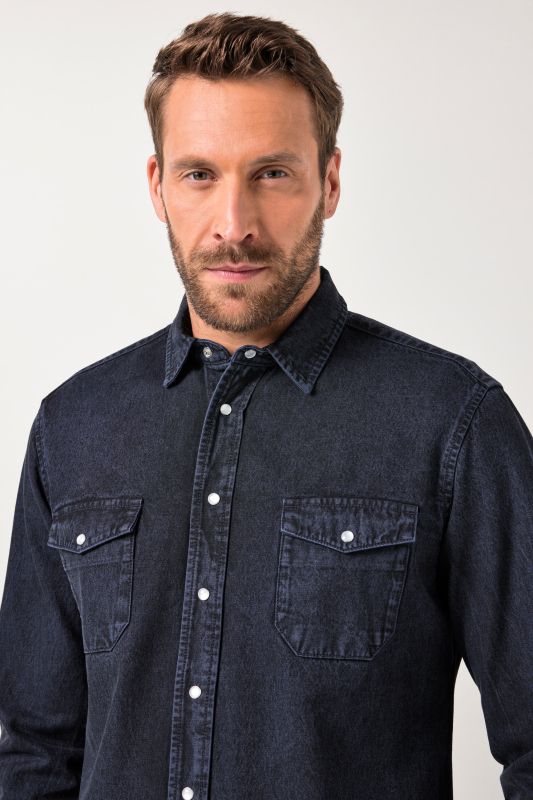 Colour denim shirt FLEXNAMIC®