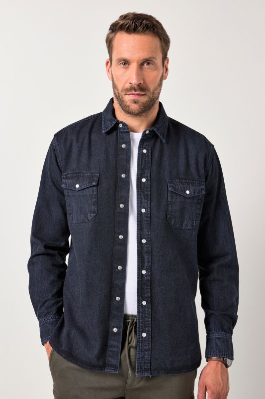 Colour denim shirt FLEXNAMIC®
