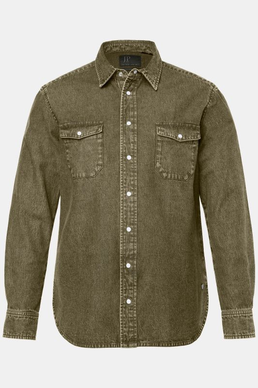 Colour denim shirt FLEXNAMIC®