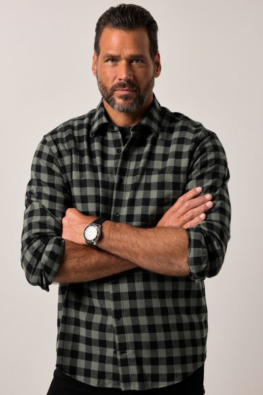 Check flannel shirt