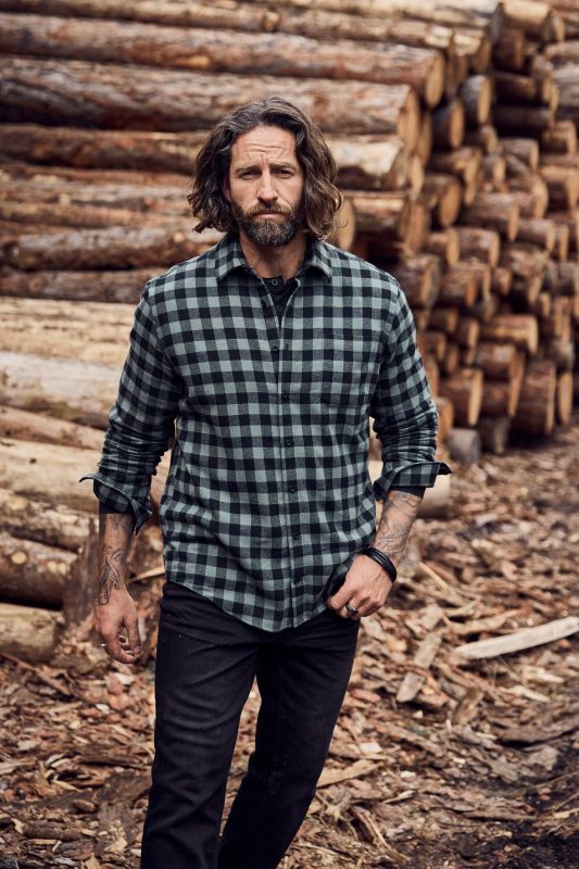 Check flannel shirt