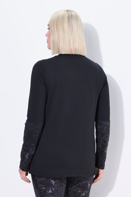 Quick Drying Long Sleeve Flower Print Tee