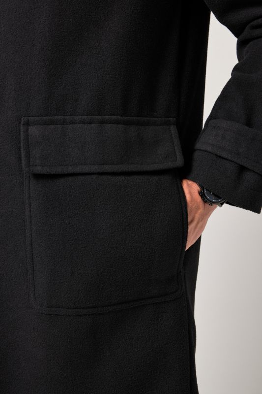 Wool look functional coat