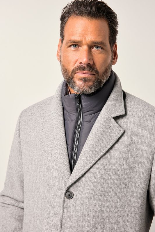 Wool-blend coat