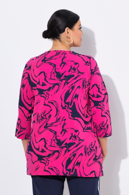 Marbled Sweetheart Neckline Tee