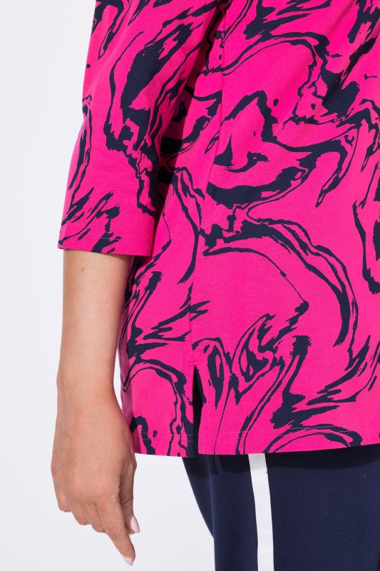 Marbled Sweetheart Neckline Tee
