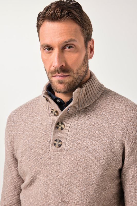 Knitted half-zip