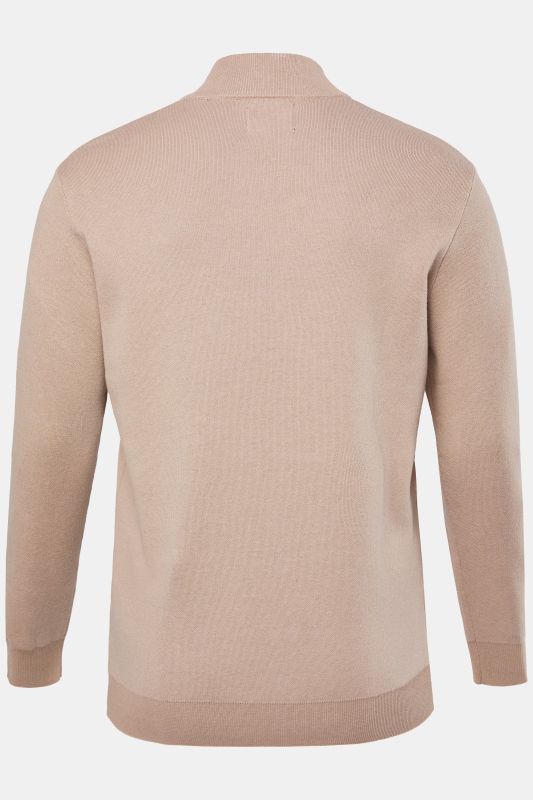 Fine-knit half-zip