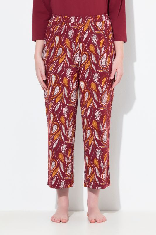 Eco Cotton Paisley Cropped Pajama Pants