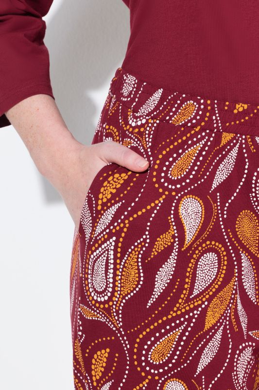 Eco Cotton Paisley Cropped Pajama Pants
