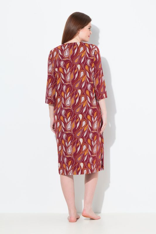Eco Cotton 3/4 Sleeve Paisley Nightgown