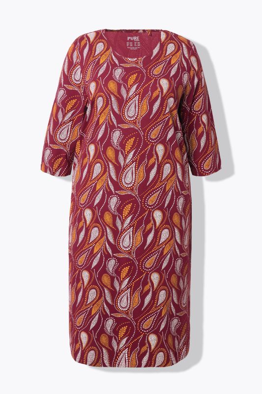 Eco Cotton 3/4 Sleeve Paisley Nightgown