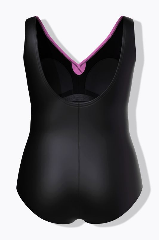 Gradient Wrap Look One Piece Swimsuit