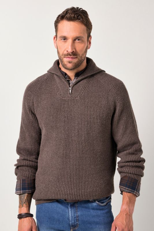 Knitted half-zip