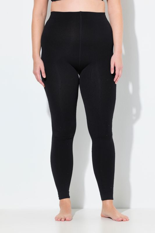 Rhinestone Studded Thermal Leggings