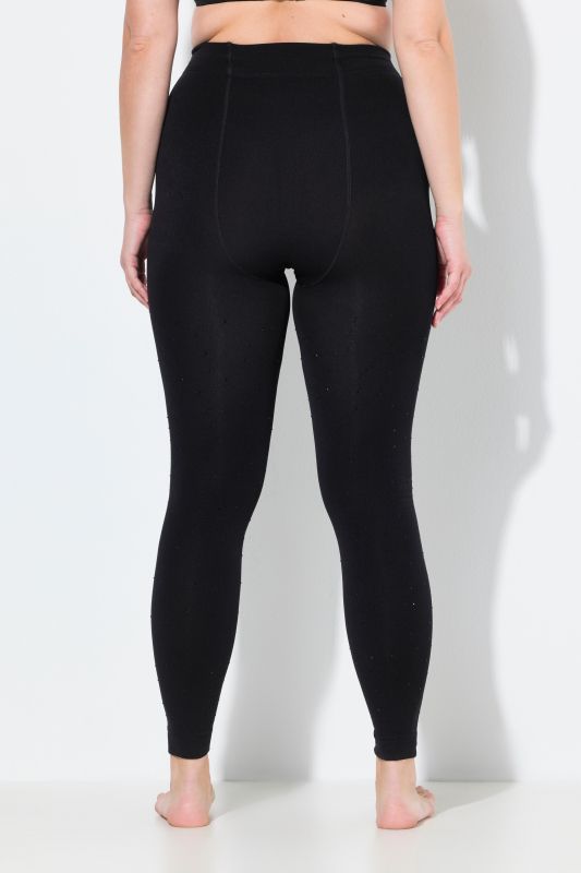 Rhinestone Studded Thermal Leggings