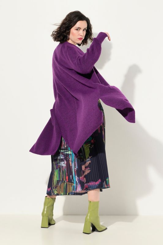 Oversized Open Shape Long Sleeve Cardigan