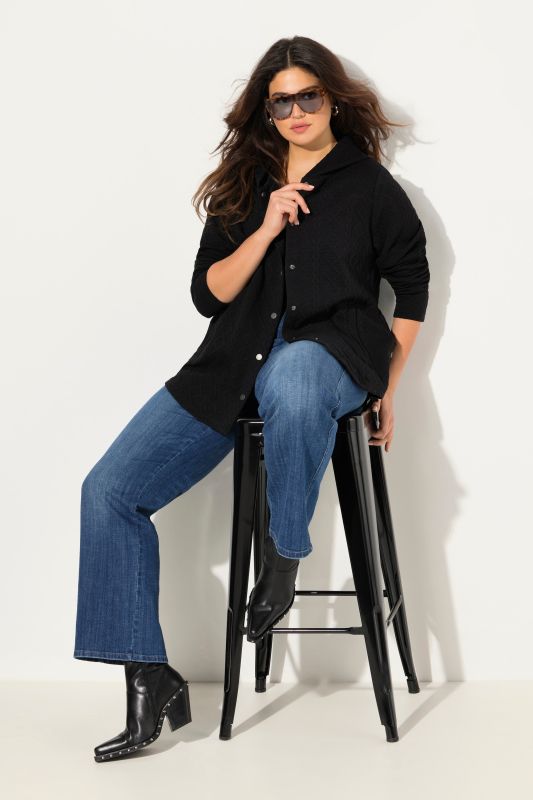 Cable Knit Long Sleeve Hoodie