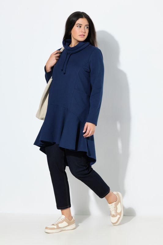 Рокля тип суитчър с разкроен подгъв