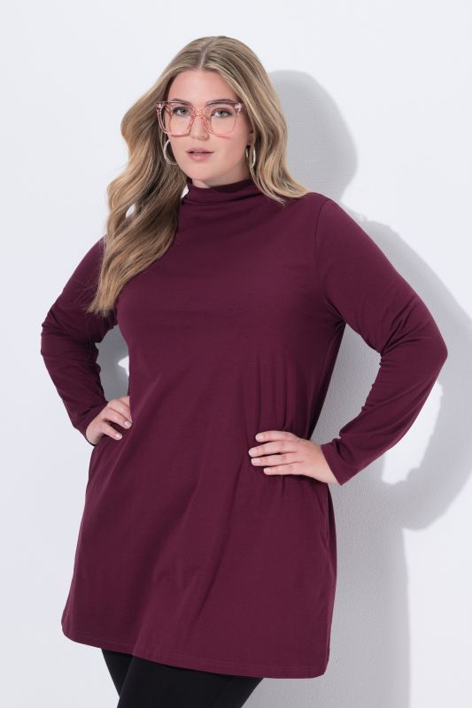 Туника с поло яка и джобове