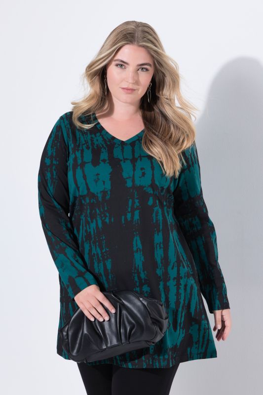 Туника с батиков принт