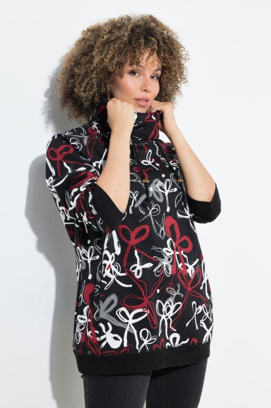 Суитчър с принт на панделки