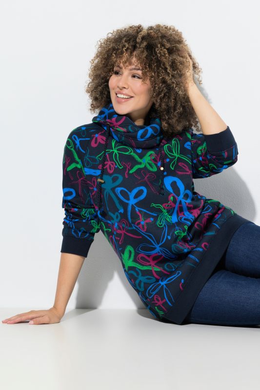 Суитчър с принт на панделки