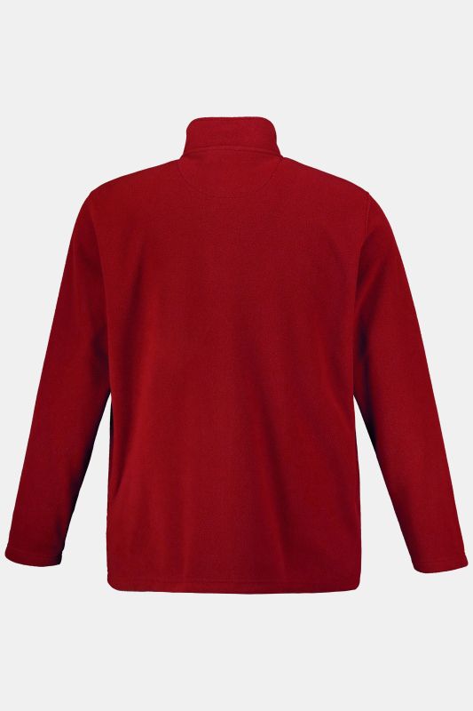 Fleece jacket, outdoor, stand-up collar, zip pockets, up to 8 XL