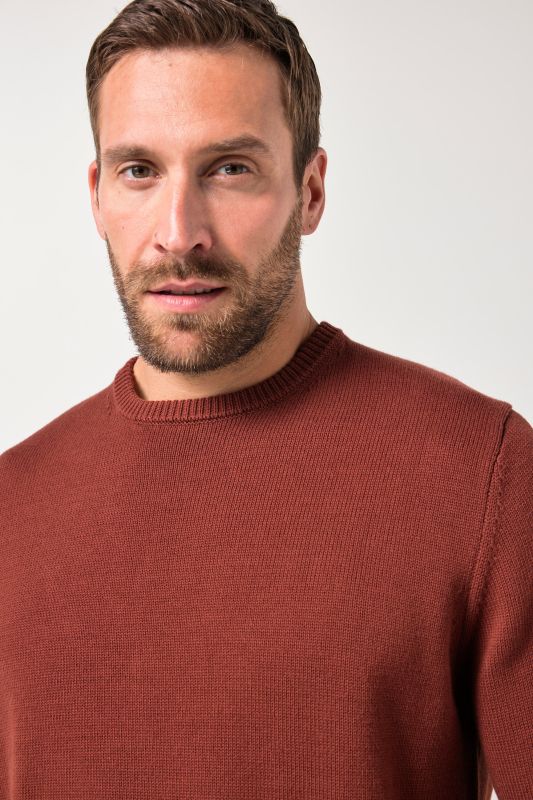 Sweater, round neckline, JP1880 embroidery, cotton