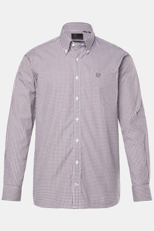 Easy Care Button Down Collar Comfort Fit Check Shirt